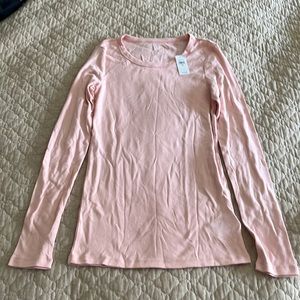 Gap Favorite long sleeve pink tee